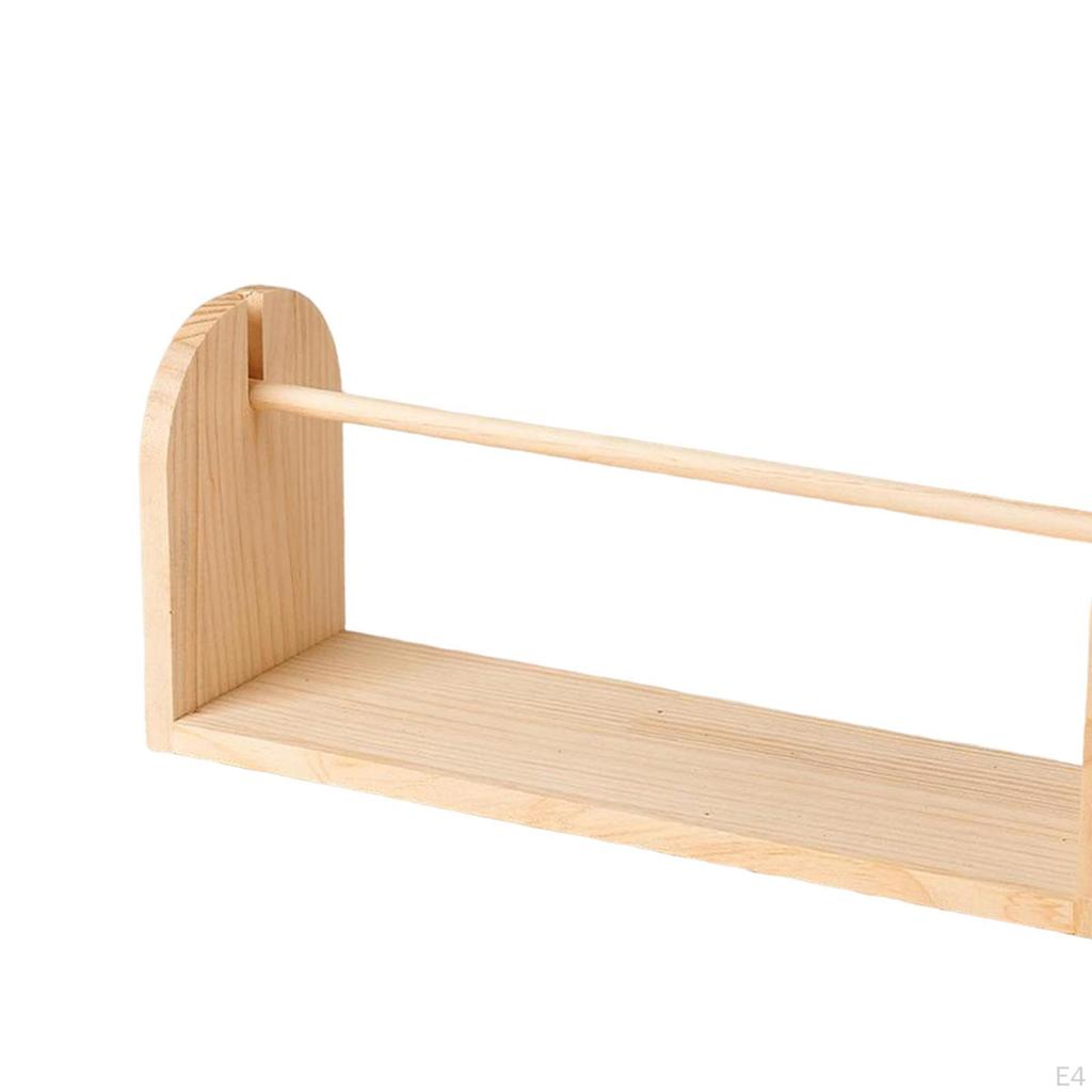 Häkelgarnhalter Tragbares Häkelzubehör, Organizer, Stabil, Einzeln Drehende Aufbewahrung Holz