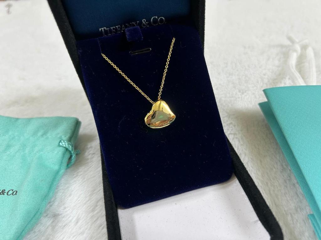 Collar con Colgante de Corazón de Plata de Ley 925 para Mujer Familia T con Diamantes y Esmalte, Cadena Clavicular Azul Clásico, Colgante para Mejor Amiga