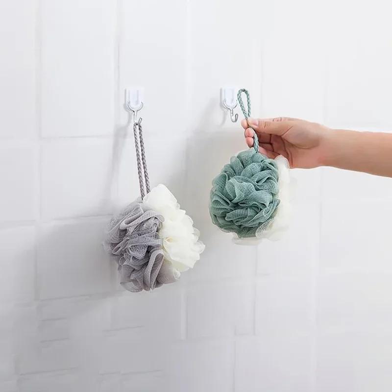 Exfoliating Body Scrub Mesh Sponge, Soft Foaming Shower Bubble Ball Back Brush, Multi-function Skin Care Bath Accessory