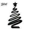 Living Room Accents 3D Printed Minimalist Christmas Tree Desktop Ornament Modern Holiday Table Handcrafted Figurines Sign for Bedroom Home