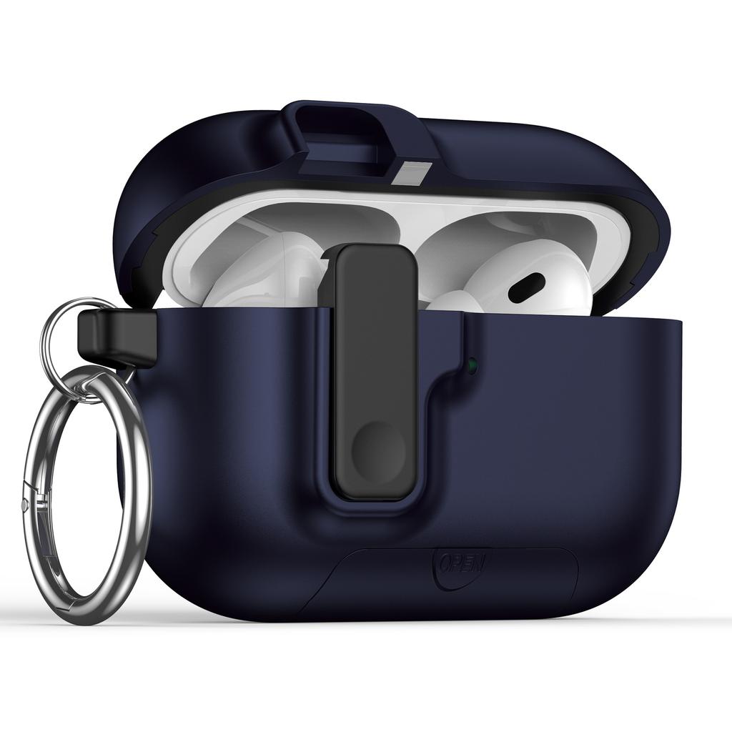 2025 for Airpods Pro 3 Protective Case Phone Stand Design with Cleaner Kit Magnetic Automatic Lock for Airpods Pro 3(Sand Stone)