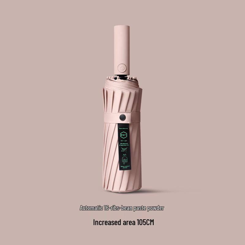 24-Rib Sturdy Windproof Umbrella: Extra Large, Thickened with Black Glue for Sunny & Rainy Days