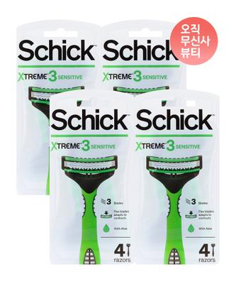 Schick Extreme 3 Draagbaar Scheermes 4-pak 4-pak