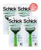 Schick Extreme 3 Portable Shaver 4 Pack 4 Pack
