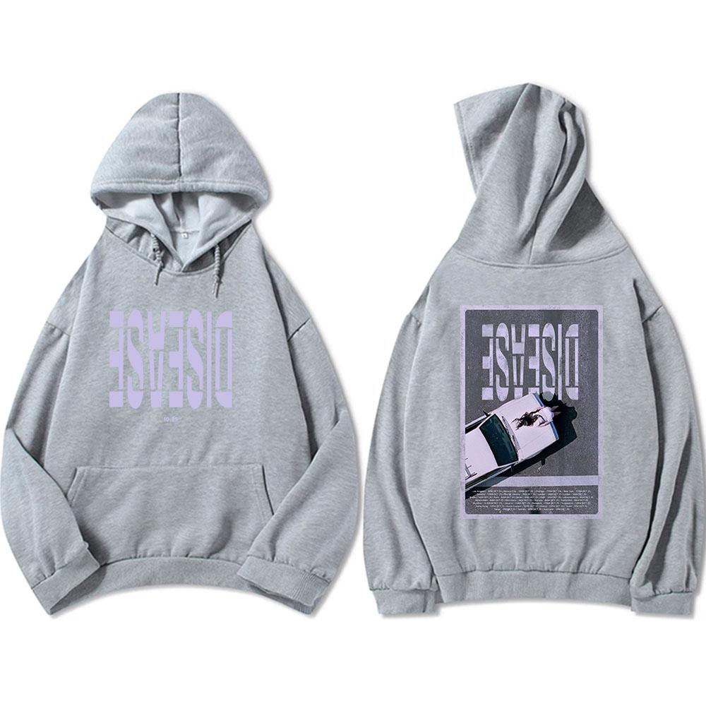 Disease Lady Gaga Hoodies Single Song Graphic Sweatshirt for Men/Women Winter Long Sleeve Casual Unisex Pullovers