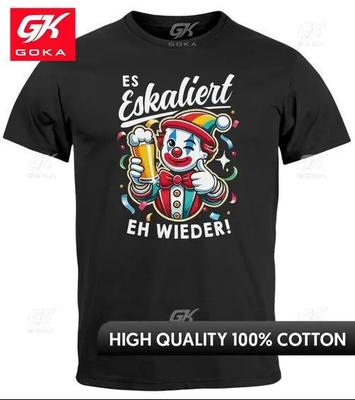 Unisexs TShirt Carnival Carnival Party Escalates Eh Saying Graphic T Shirts Unisexs Clothing New In Tops Tees Cotton Women