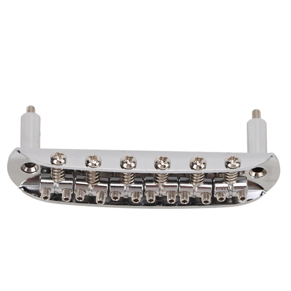 Electric Guitar Bridge 6 String Tailpiece Metal Instrument Accessory for
