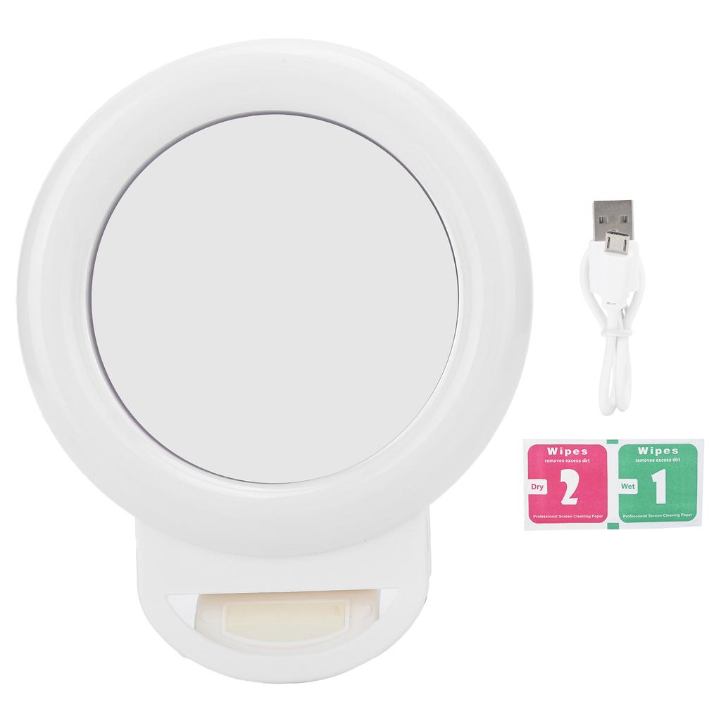 AL20 Smart Phone Fill Light LED Clip On Rechargeable Ring Fill Light for Live Streaming