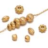 20Pcs Stainless Steel Flower Bead Loose Spacer Tube 8mm Beads for DIY Jewelry Making Bracelet Making Necklace Wholesale Findings