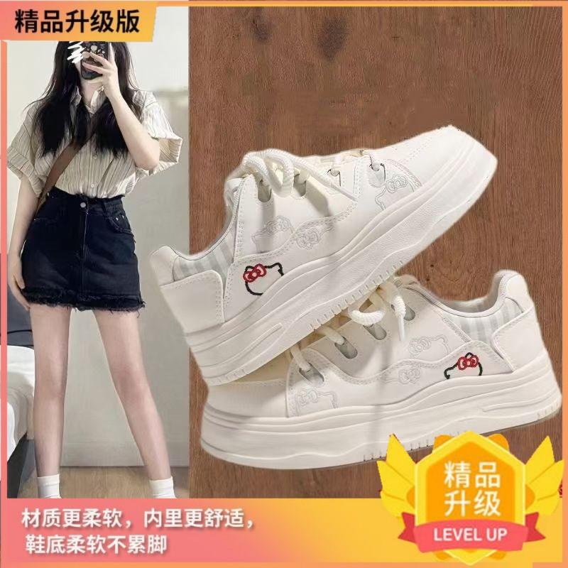 Super Fire Campus Women's Shoes Versatile Autumn and Winter Niche Platform Students Casual Light Sports Shoes Board Shoes