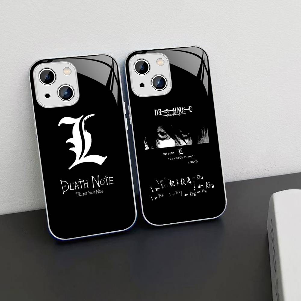 D-Death Note For IPhone 14 13 12 Mini 11 Pro XS Max X XR 14 Plus Tempered Glass Cover