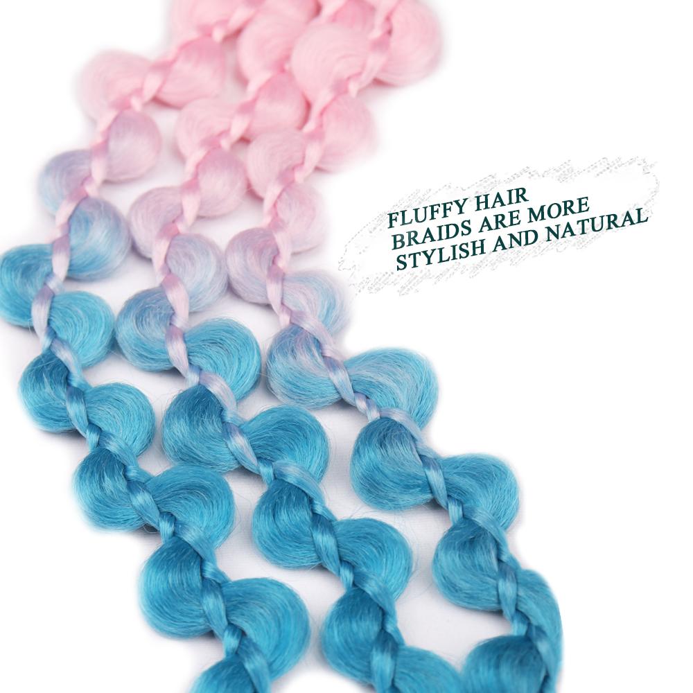 Colored Braids Hair Extension With Rubber Band Rainbow Synthetic Long Hairpieces Ponytail For Women And Girls Halloween Christmas Party Daily Wear