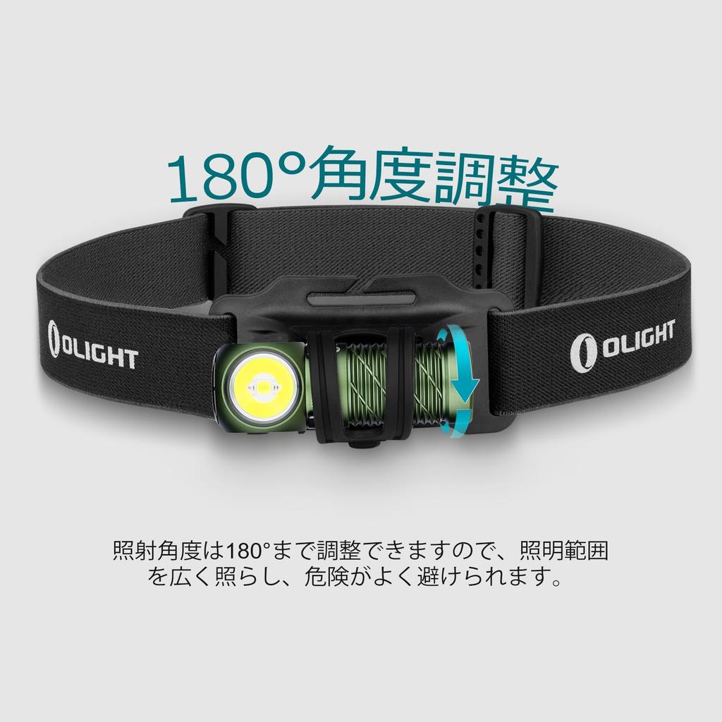 OLIGHT Perun 2 Mini LED 1100 6 Lighting for Hiking and Power Outages Headlight, Rechargeable, Lumens, Modes,