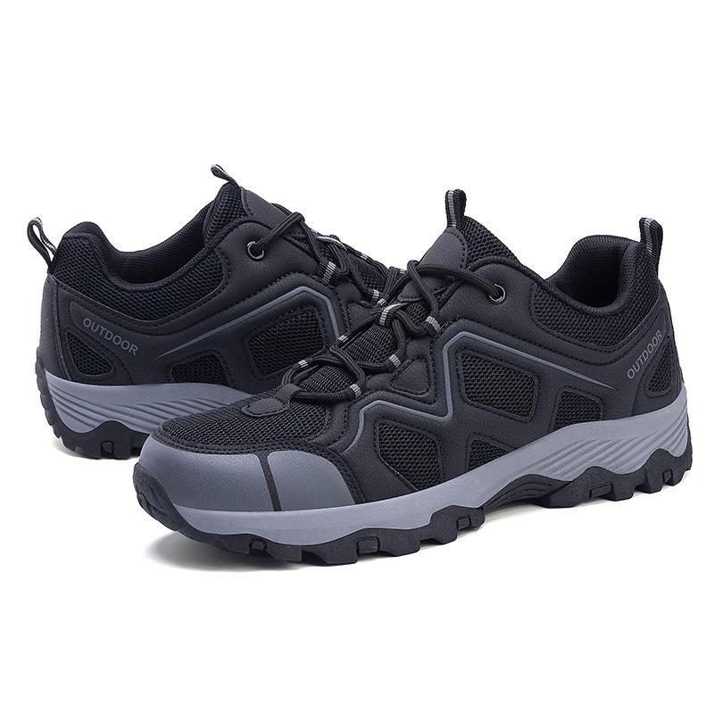 Spring and Autumn Couple Mountaineering Hiking Shoes Non-slip and Wear-resistant Walking Shoes Trendy Fashion Sports Shoes Breathable and Quick-drying
