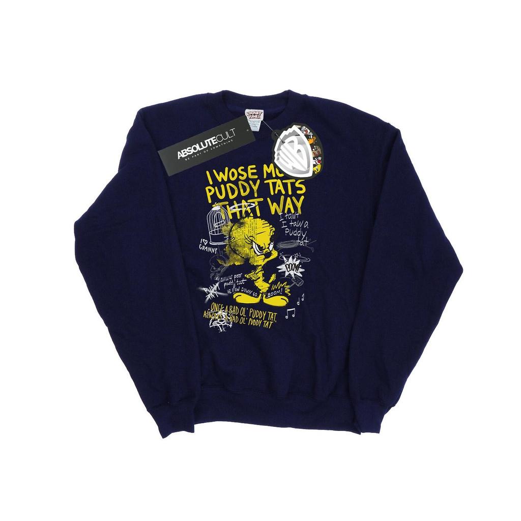Looney Tunes Womens/Ladies Tweety Pie More Puddy Tats Sweatshirt