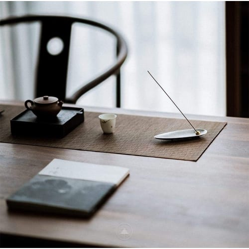 PureSino Incense Holder, Incense Stick Holder, Incense Dishes for Buddhist Altars, Soothing Incense Burner for Buddhist Altars, Gym, Yoga (Bronze)