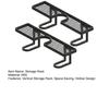 Sink Storage Rack Thickened ABS Waterproof Faucet Storage Organizer Vertical No Drilling Sink Space Saver Rack for Bathroom