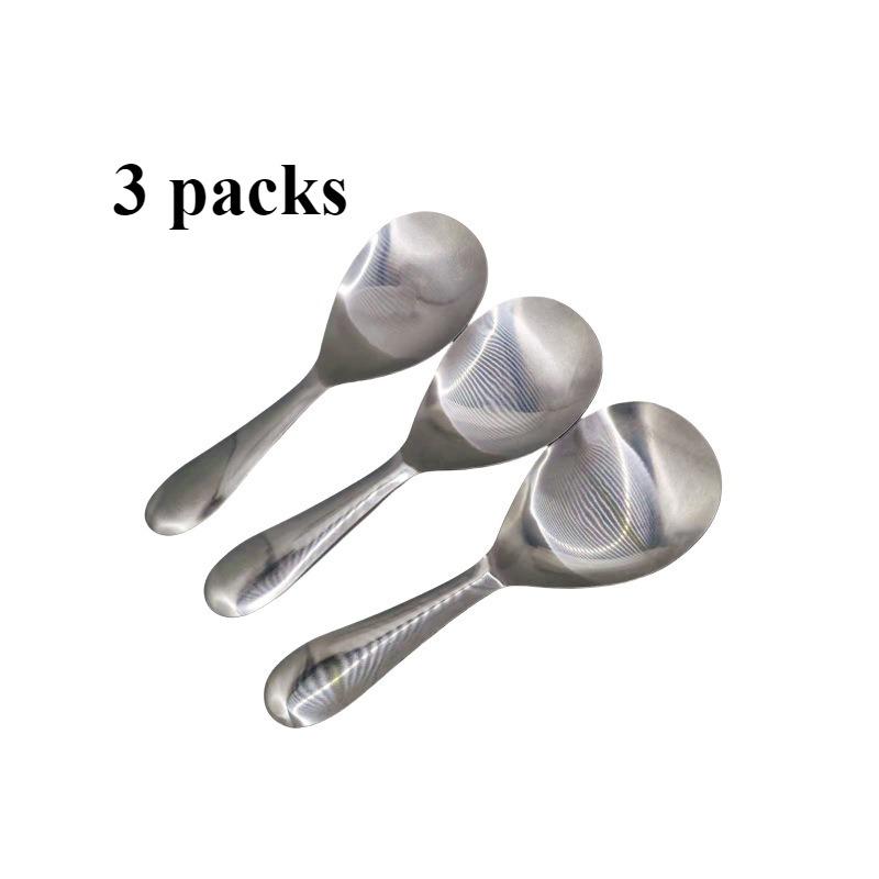 

Суповые ложки из нержавеющей стали для домашней кухни: Идеально для подачи каши, супа и риса - Также отлично подходит для совместного приема пищи