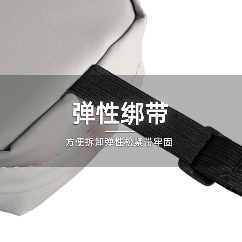 Car tissue box hanging armrest box women's new leather tissue box advanced tissue bag car