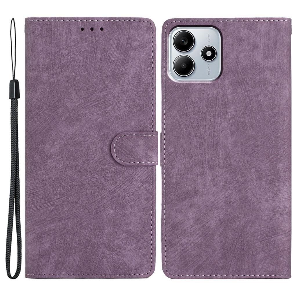 For Xiaomi Redmi Note 14 5G Case with Card Clots Skin-Touch PU Leather Phone Cover Stand