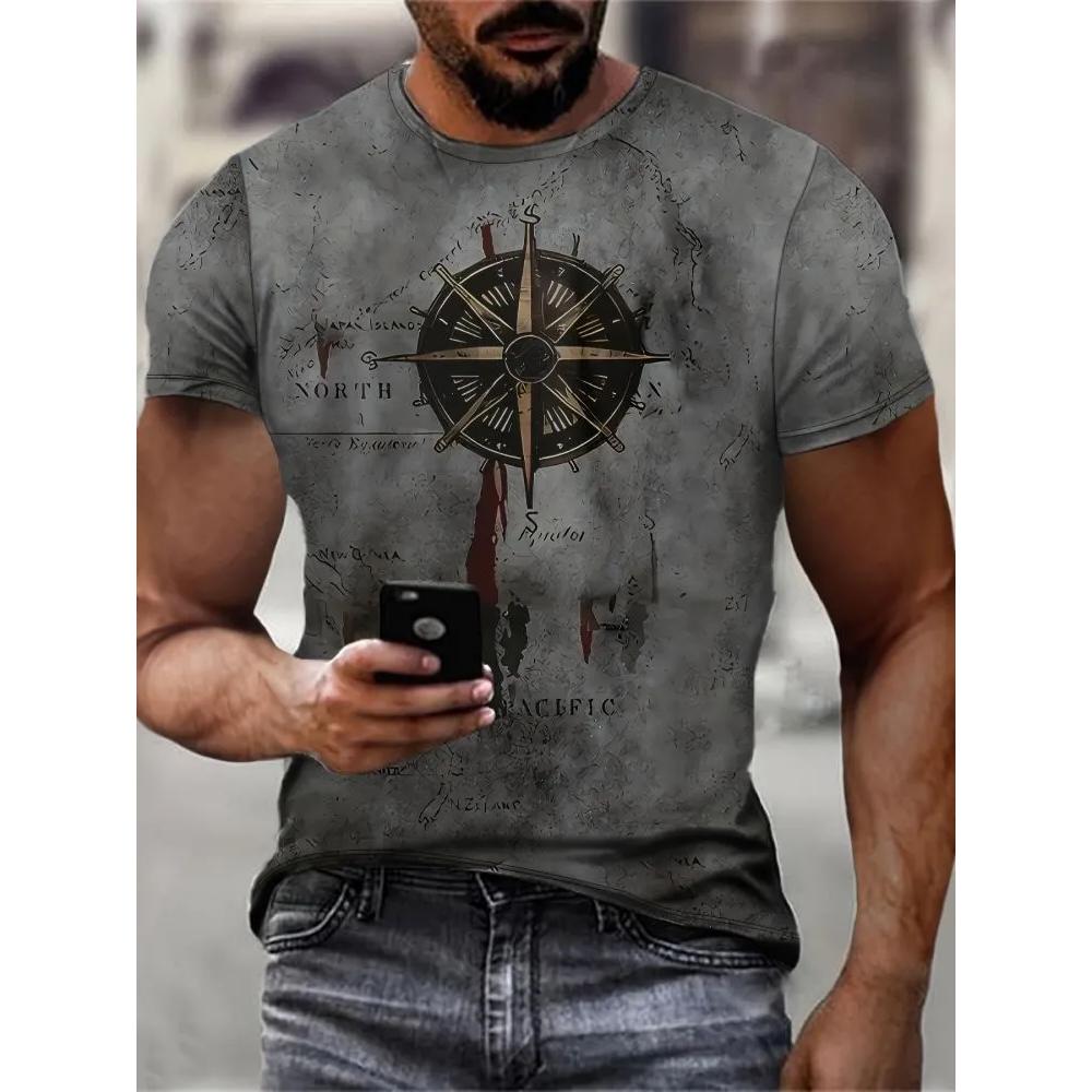 Casual Versatile Fashion Men's Top Short Sleeve Comfortable Daily T-Shirts Men’s