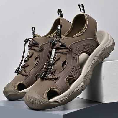Large-size Baotou Sandals Men's Summer New Casual Outdoor Trailing Shoes Breathable Beach Shoes