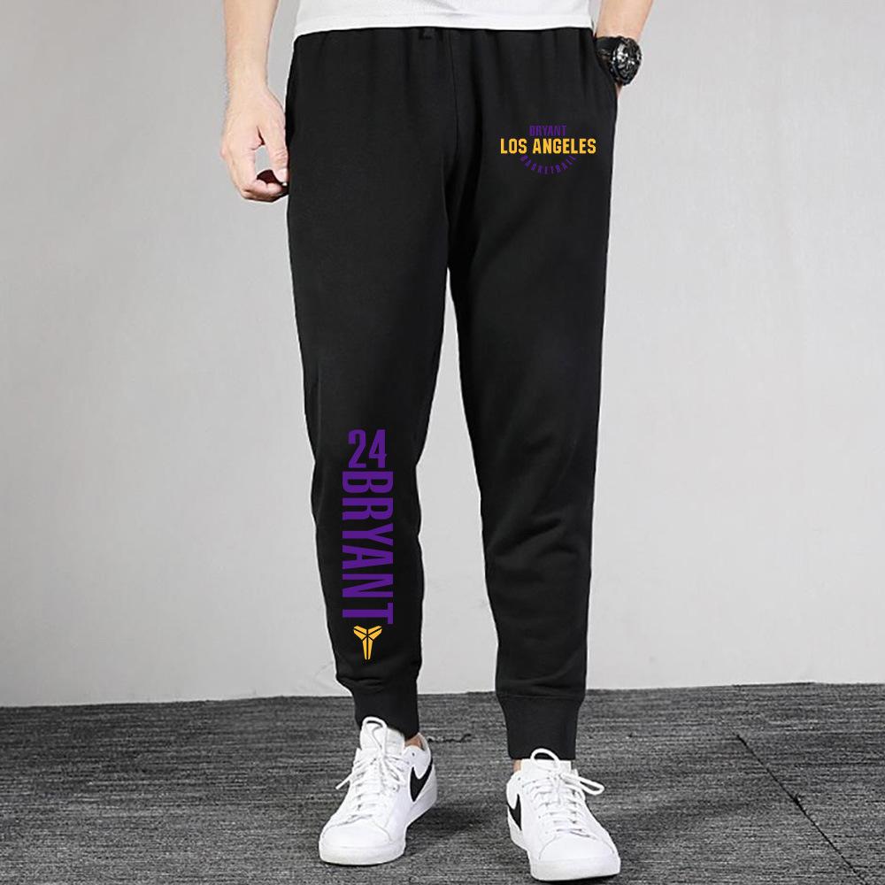 Lakers No. 24 sweatpants spring and autumn trendy brand youth sports and leisure basketball loose Harlan long pants