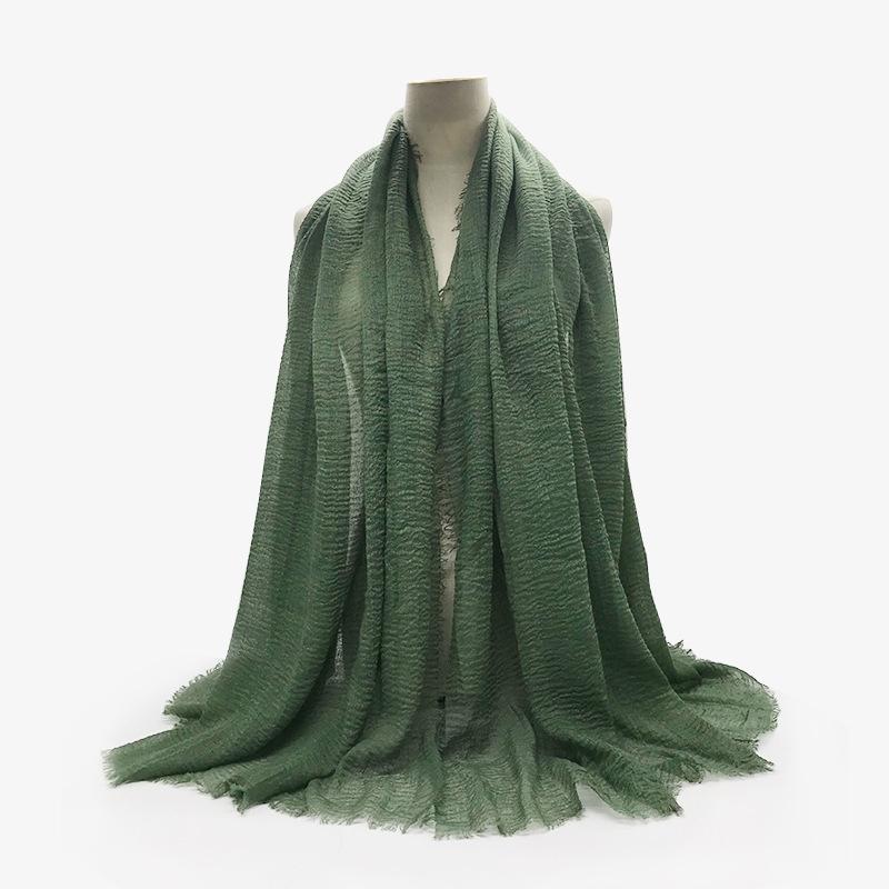 Women Cotton Linen Scarf Summer Girl Solid Color Sunscreen Thin Scarves Soft Shawl Foulard Viscose Spring Female Wrap Shawls New