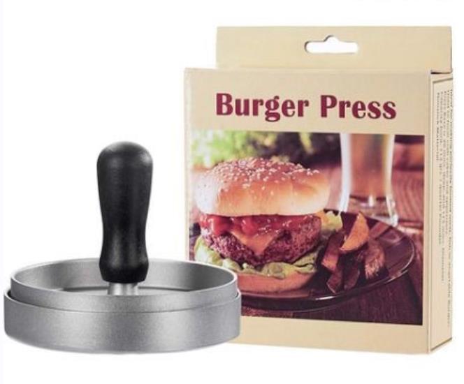 Burger Meat Press, Plastic Handle, Meat Patty Press, Manual Production, Mold, Aluminum Alloy, Non Stick Meat Patty Press