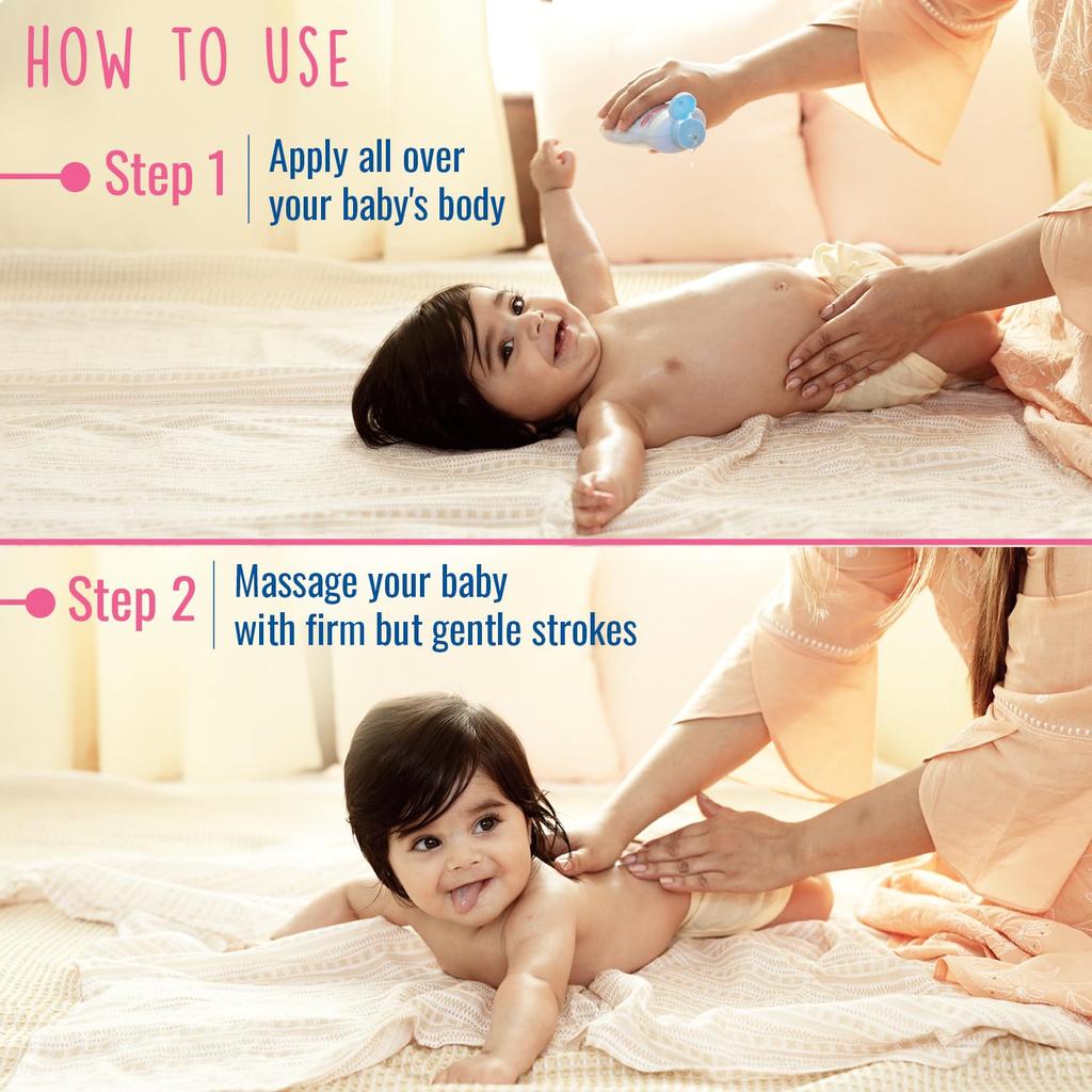 PARACHUTE Huile de Massage pour Bébé 200ml | Huile de Coco Vierge avec Vitamine E & F | Nourriture Profonde | Cliniquement Prouvé pour une Croissance Forte & l'Hydratation