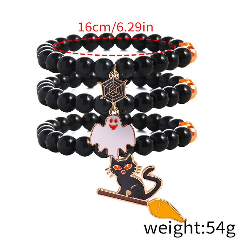Hot Sale Acrylic Bracelet Set Halloween Bracelet Cartoon Ghost Pumpkin Jewelry Horror Dress Up Ornament