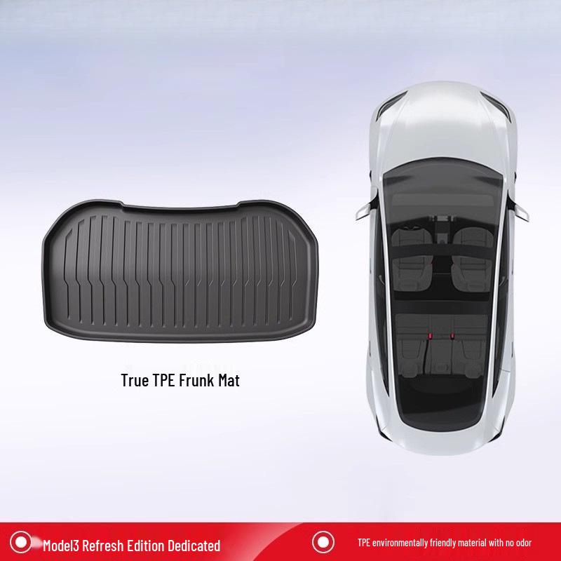 Upgraded TPE Trunk Mat Set for Tesla Model Y3 - Front & Rear Trunk, YL Interior Accessories