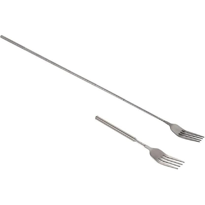 Extendable Table Fruit Dessert Fork, Extendable Barbecue Table Fruit Dessert Fork, Telescopic Fork, Durable Stainless Steel Cutlery 8.7 To 25.4