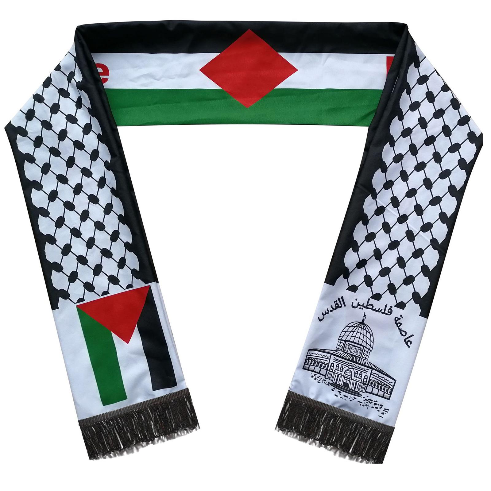 

Универсальный головной убор Хиджаб Шарф Тюрбан для мужчин и женщин Палестины Реквизит для фото Стильный и удобный головной убор B