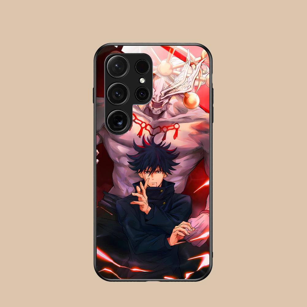 Jujutsu Kaisen Megumi Mobile Phone Case for Samsung Galaxy A56 55 54 53 52 51 36 35 34 23 16 15 5G Glass Colorful Cover Pretty