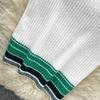 Summer Women Sexy Knitted Striped Sweater Halter Tops Vest and Mini Short Bodycon Sheath Skirt Two Piece Set