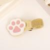 Portable Metal Spring Pen Clip Cartoon Cat Claw Shape Pencil Holder Pen Holder Student