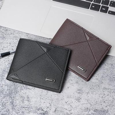 Men's Slim Trifold Wallet with Multiple Card Slots - Casual and Stylish