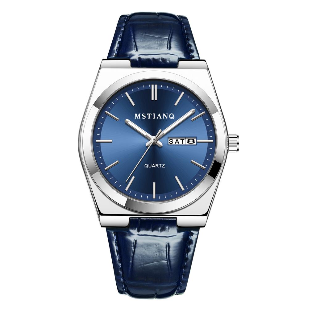 Business Trend Watch Men'S Belt Scale Simple Versatile Luminous High Value Fashion Casual Quartz Watch Men