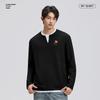 Mark Fairwhale Men's Heavyweight Waffle Knit V-Neck Long Sleeve T-Shirt