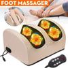 Heated Roller Calf Massager Pulse Foot Massage Device Muscle Vibrator With Wire Control Shiatsu Knead Body Physical Therapy Tool