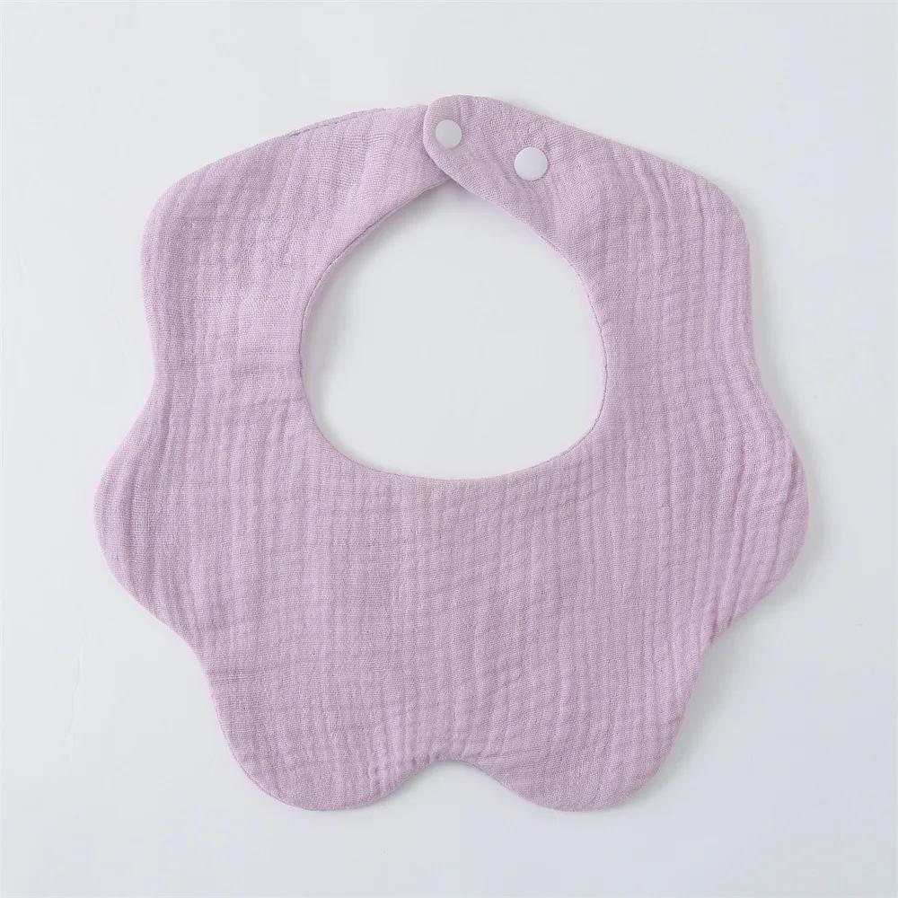 6 Lagen Baumwolle Baby Lätzchen Mullblume Baby Fütterungslätzchen Verdicktes Säugling Speicheltuch Weiches Spucktuch für Neugeborene Kinder Lätzchen