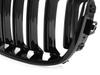 BMW 1 F20 / F21 11-14 3/5D Hatchback Grille Set Between Headlights (Kidneys), Left & Right, Black Glossy Double Bar