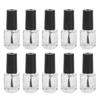 10pcs 5ml Professional Empty Nail Polish Glass Bottle with Brush Cap Funnel Mixing Balls