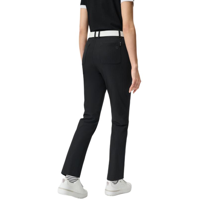 FILA Golf Series Athletics Stretchy Soft Versatile Mid-Rise Casual Pants Women bottoms Deep-Black A11W525802F-BK
