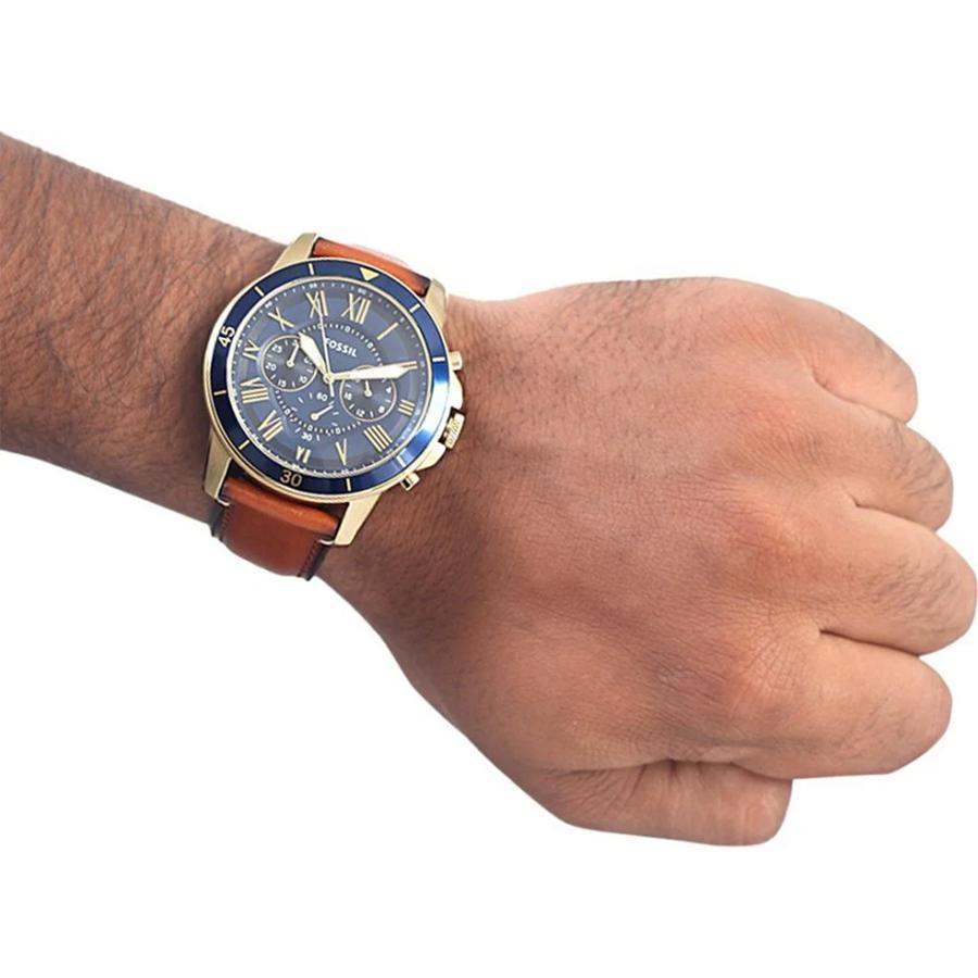 Herren-Quarzuhr: Edelstahlarmband mit blauem Zifferblatt, Klassisches Design FS5268
