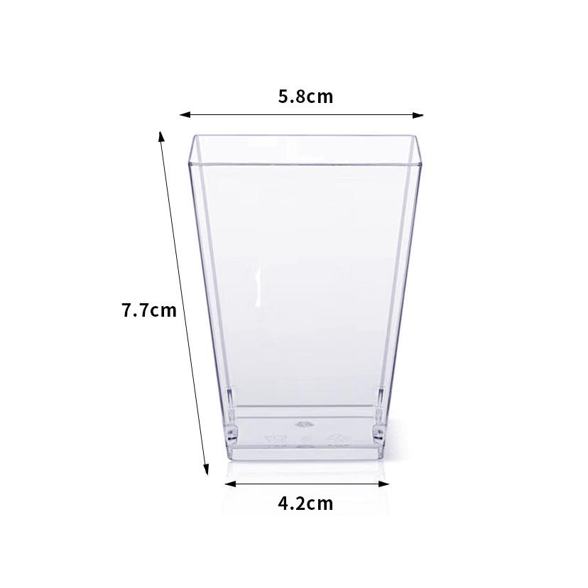 

Набор десертных чашек квадратной конической формы 160 мл: Вместимость 5 унций с крышкой и ложкой для праздничных закусок, пудинга, фруктов, мороженого или йогурта.