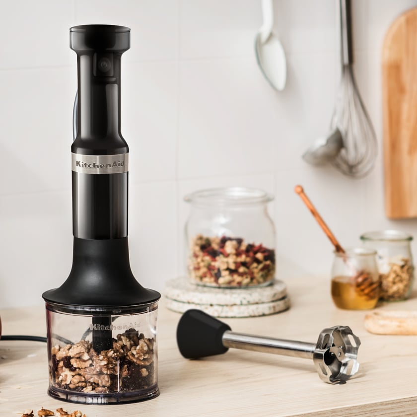 Kitchenaid 5Khbv83 Hand Blender with Accessories Color: Gloss Black