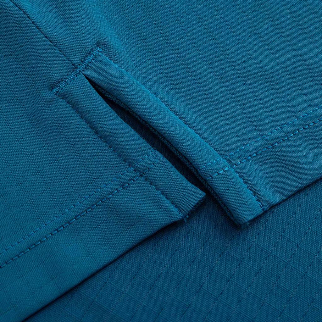 Anta Running Series Moisture-Wicking Quick-Dry Long Sleeve Knit Shirt Men tops Water-Kite-Blue 952615401-1