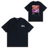 Street Style Short Sleeve T-Shirt Loose Fit Round Neck Cotton Tee Couples Casual Wear